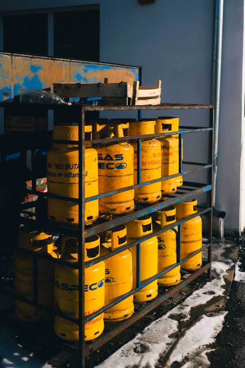 Industrial oxygen and gas cylinders